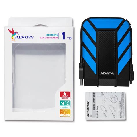 Adata Rugged Pro Hd Tb Usb Portable External Hard Drive Blue