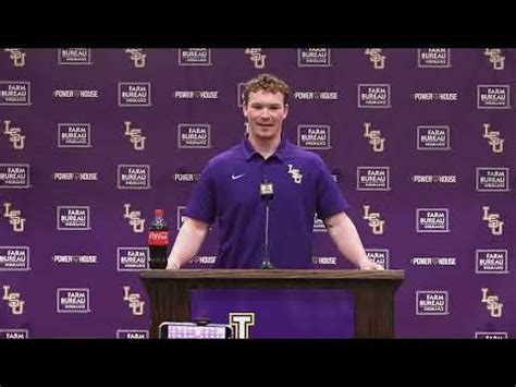 Jared Jones At Lsu Baseball Media Day Jan Youtube