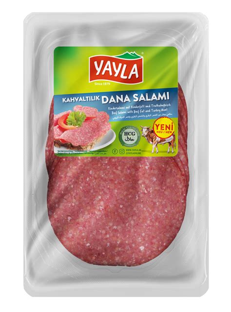 Rindersalami Mit Rinderfett Und Truthahnfleisch Türkischer Aufschnitt