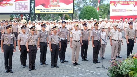 Selamat 854 Personil Polda Lampung Naik Pangkat Radarcom Id