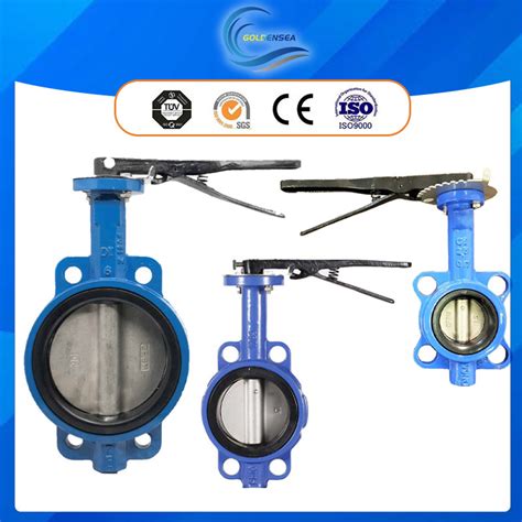 Dn Lb Worm Gear Operated Wafer Type Worm Gear Butterfly Valve