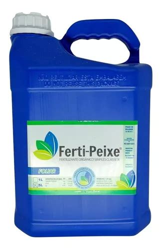 Fertilizante Orgânico Classe A Foliar 5 Litros Ferti peixe