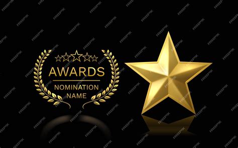 Premium Vector Awards Nomination Name Podium Golden Prize Event Scene