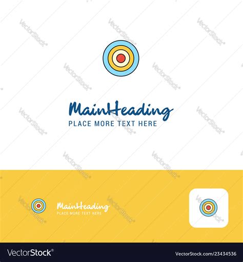 Creative Dart Logo Design Flat Color Place Vector Image