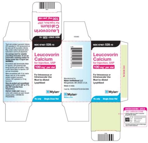 Leucovorin Injection - FDA prescribing information, side effects and uses