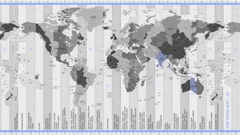 World Map Standard Time Zones Stock Illustrations 40 World Map Standard Time Zones Stock