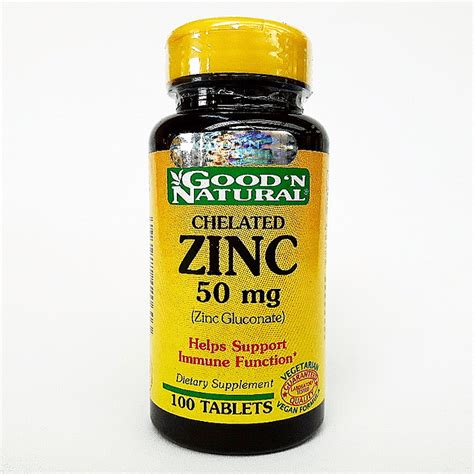 Zinc Chelated 50 Mg 100 Capsulas