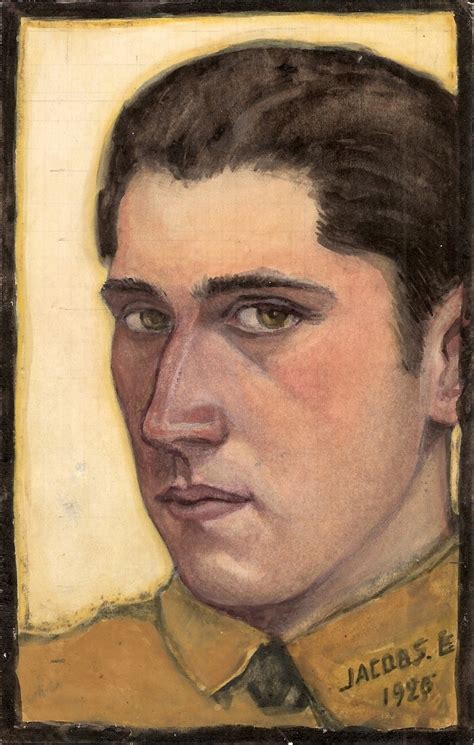 E P Jacobs Autoportrait 1926 Par Edgar Pierre Jacobs Œuvre Originale