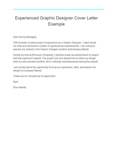 Graphic Design Cover Letter 19 Examples Pdf