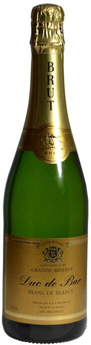 Игристое вино Duc de Bar Blanc de Blancs Brut купить оптом и в