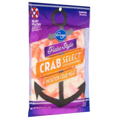 Kroger Crab Select Flake Style Imitation Crab Meat 16 Oz Kroger