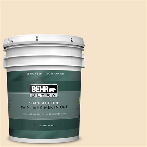 Behr Ultra Gal C Lightweight Beige Semi Gloss Enamel Interior