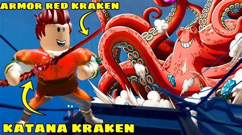 LẤY ĐƯỢC ARMOR RED KRAKEN KIẾM KATANA KRAKEN BẤT LỰC YOUTUBE 800K