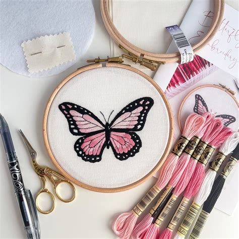 Butterfly Hand Embroidery Kit – Stitch Ambition