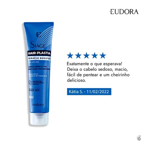 Eudora Siàge Hair Plastia Miracle Booster Beleza na Web