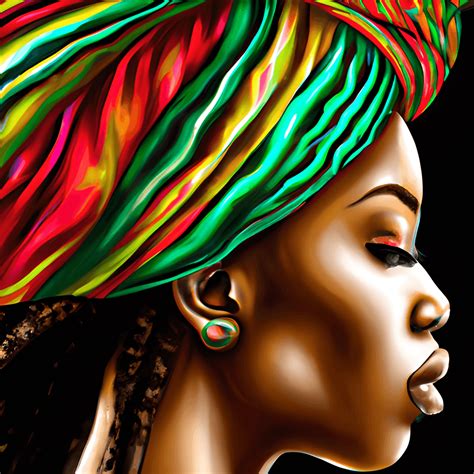 Beautiful African Woman With Dreadlocks Creative Fabrica