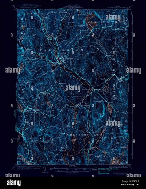 Maine USGS Historical Map Farmington 460391 1924 62500 Inversion