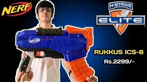 REVIEW Nerf Elite Rukkus ICS 8 Unboxing Review And Firing Test