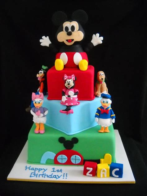 Mickey Mouse Clubhouse 1st Birthday Decorated Cake By Cakesdecor