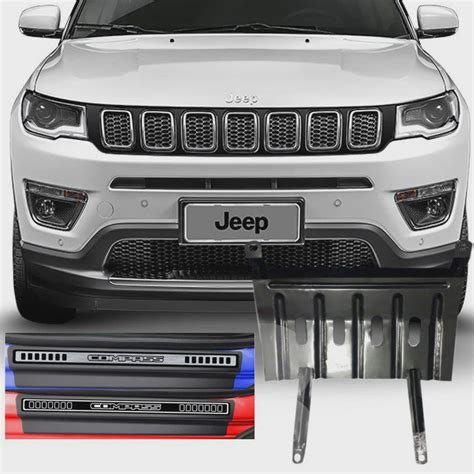 Kit Jeep Compass Soleira Resinada Premium E Protetor De