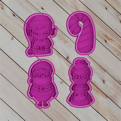 Archivo Stl Cookie Cutter Set Navidaddesign Para Impresora D Para