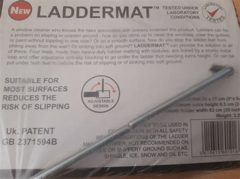 Tb Davies 1400 003 Laddermat Anti Slip Ladder Leveller For Sale Online