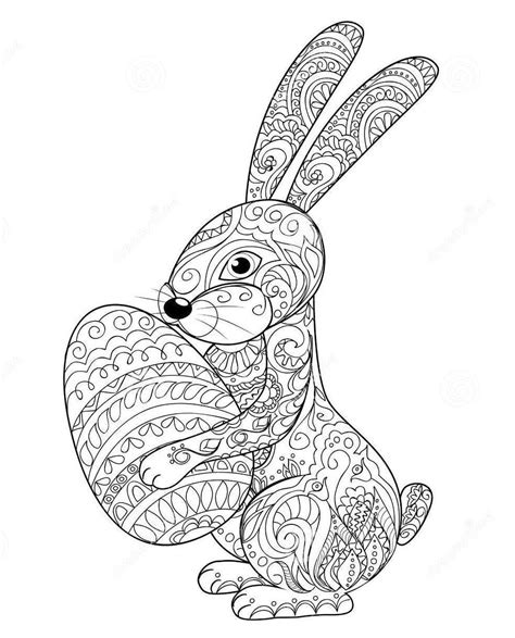 Bunny Mandala Coloring Coloring Pages