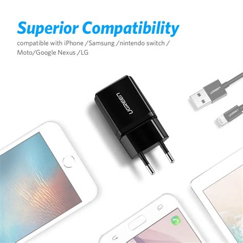 Купить ugreen 5 в 2.1 а USB зарядное устройство для айфона х 8 7 iPad ...
