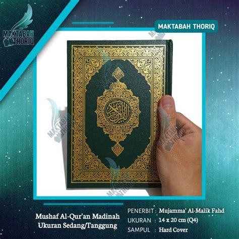 Alquran Mushaf Madinah Original Ukuran Q Sedang A Tanggung X Cm