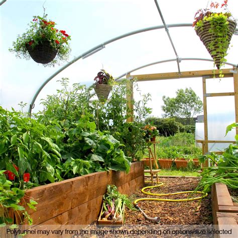 Ft Wide Poly Tunnels Commercial Garden Polytunnel Plastic Covers