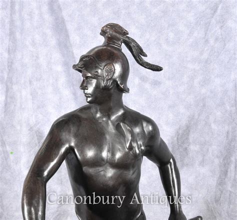 Italian Bronze Roman Gladiator Statue Honor Patria