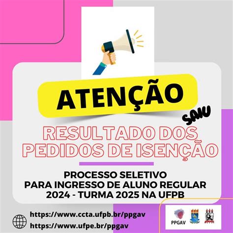 Resultado dos Pedidos de Isenção Processo Seletivo Edital 1 2024