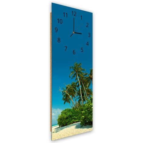 Orologio Da Parete Spiaggia Tropicale 30x90