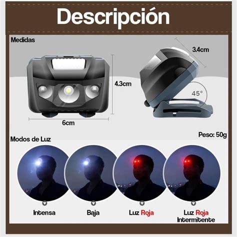 Linterna De Cabeza Lexus Ss K Led Cree Lumen Devoto Camping