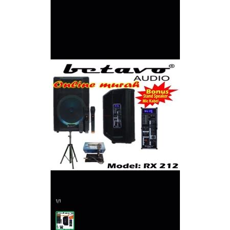 Jual Speaker Portable Meeting Wireless BETAVO RX212 Original 12 Inch