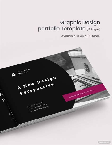 Graphic Design Portfolio Template In Indesign Word Publisher Pages