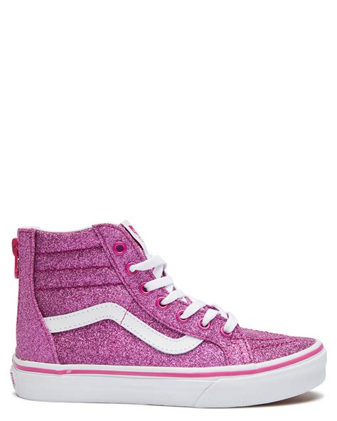 Vans Girls Sk8 Hi Zip Shoe Youth Pink Surfstitch