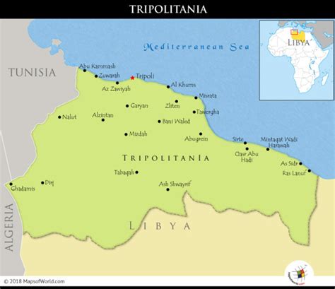 The historic region of Tripolitania - Answers