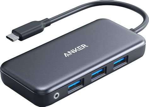 Best Buy Anker 5 In 1 USB Type C Hub Black A83220A1