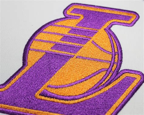 Las Angeles Lakers 8 Sizes Basketball Team Embroidery Design Etsy