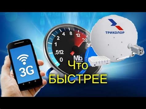 Сравниваем интернет 3G и спутниковый от Триколор какой быстрее - YouTube