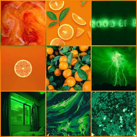 Orangegreen Fandom Colors Moodboard