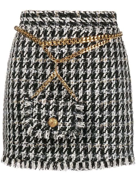 Buy Elisabetta Franchi Chain Detail Mini Skirt Black At Off