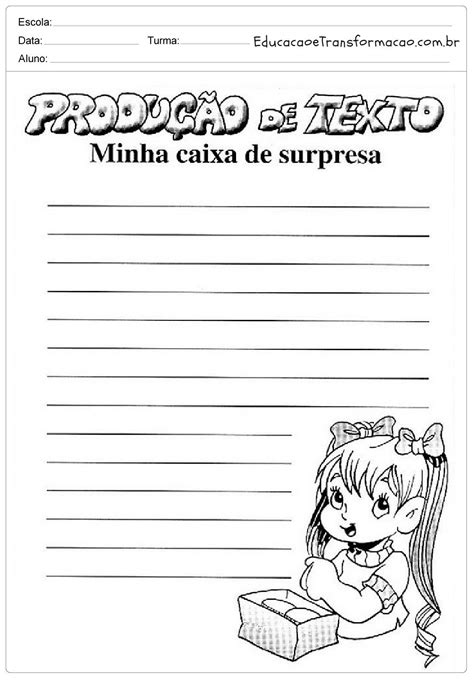 Producao De Texto Para 2 Ano - Atividades de Produção de Texto 2 ano - Para Imprimir. - Series Iniciais.