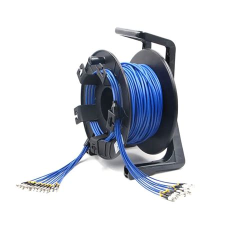 Portable Fiber Patch Cord Reel With Length 100m 200m 500m 1000m Tactical Fiber Retractable Cable