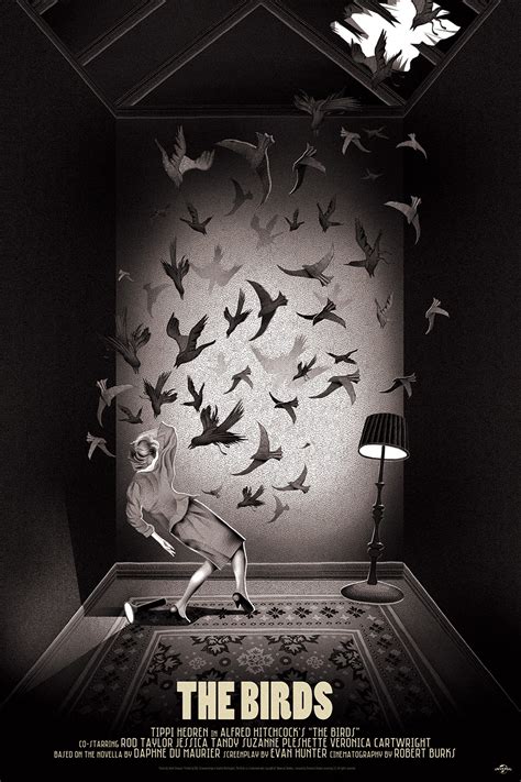 The Birds by Adam Simpson. 24"x36" screen print. Hand numbered. Edition ...