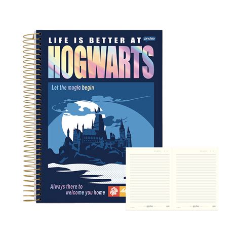 Caderno Mat Rias Fls Harry Potter Hogwarts Jandaia