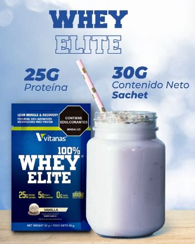 Prote Na Whey Elite Prote Na Suero De Leche X Sachet