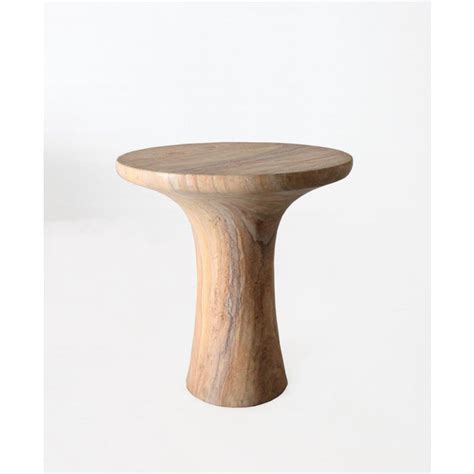 Tabla Table In Rainbow Teakwood Handcrafted In India By Paul Mathieu