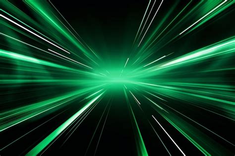 Premium Photo Entering Green Space Warp Abstract Background With Fast